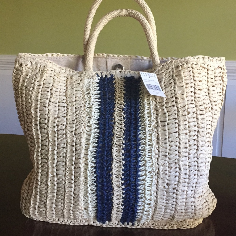 Barney’s New York Raffia Tote Bag - Picture 4 of 7